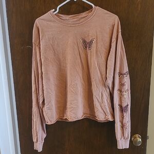 Long Sleeve 1/2 Crop Top